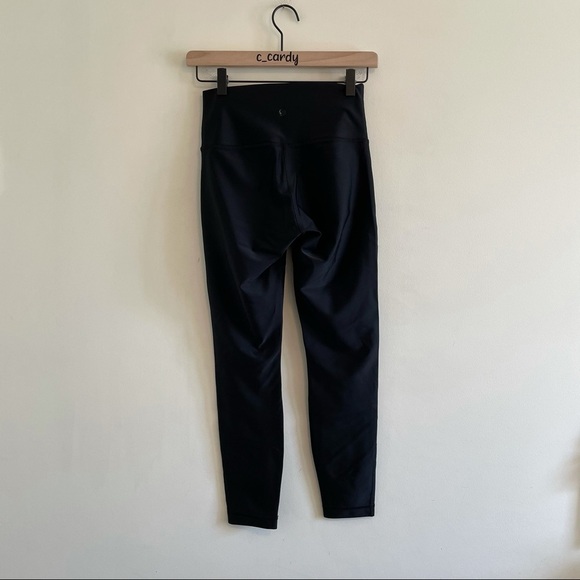 Lululemon High Times Shine Dot Mesh Leggings Black - Picture 8 of 8